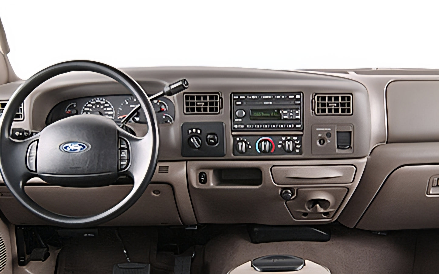 1999-2004 Ford F-250 F-350 Pre-Wired 2/3 Size Cubby Accessory 3 Switch Panel