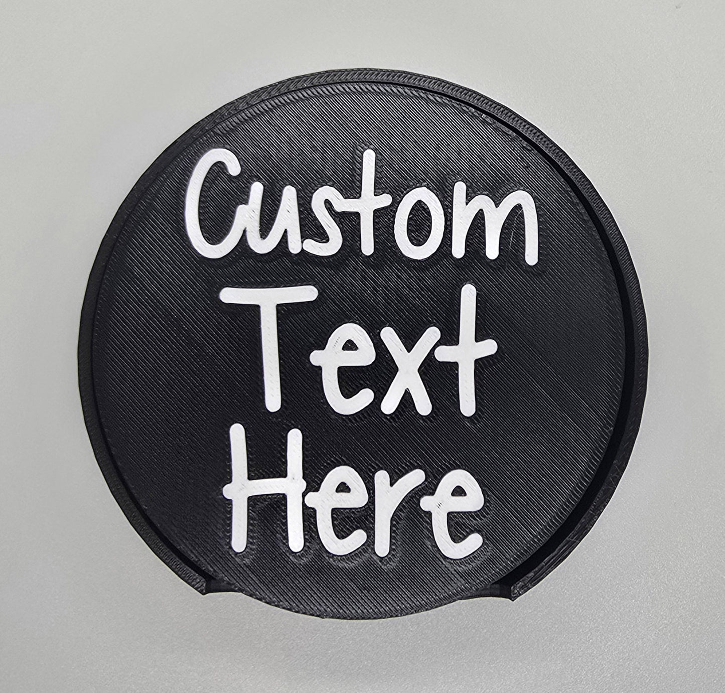 Personalized Coaster Set with Holder (set of 4) - Customizable Text