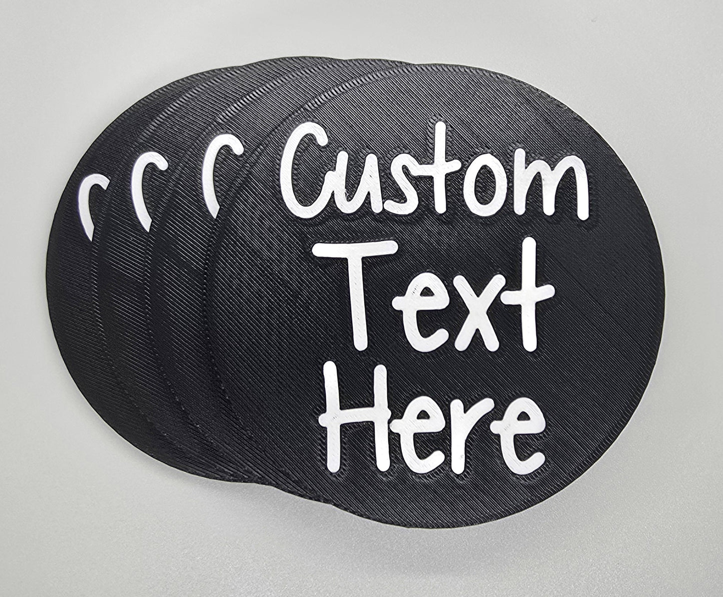 Personalized Coaster Set with Holder (set of 4) - Customizable Text