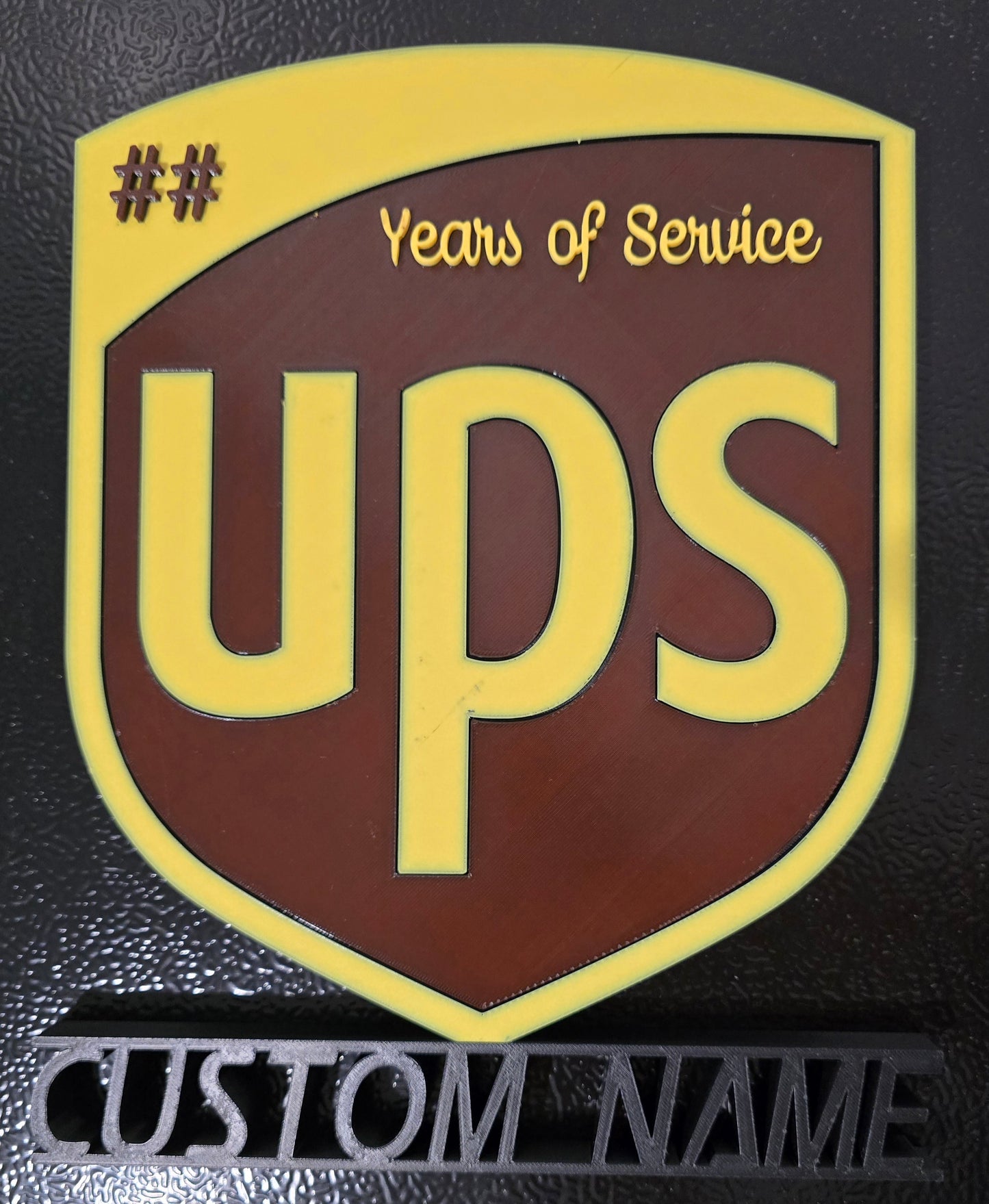 Personalized UPS United Parcel Service Retirement Plaque - Custom Name or Text and Years of Service