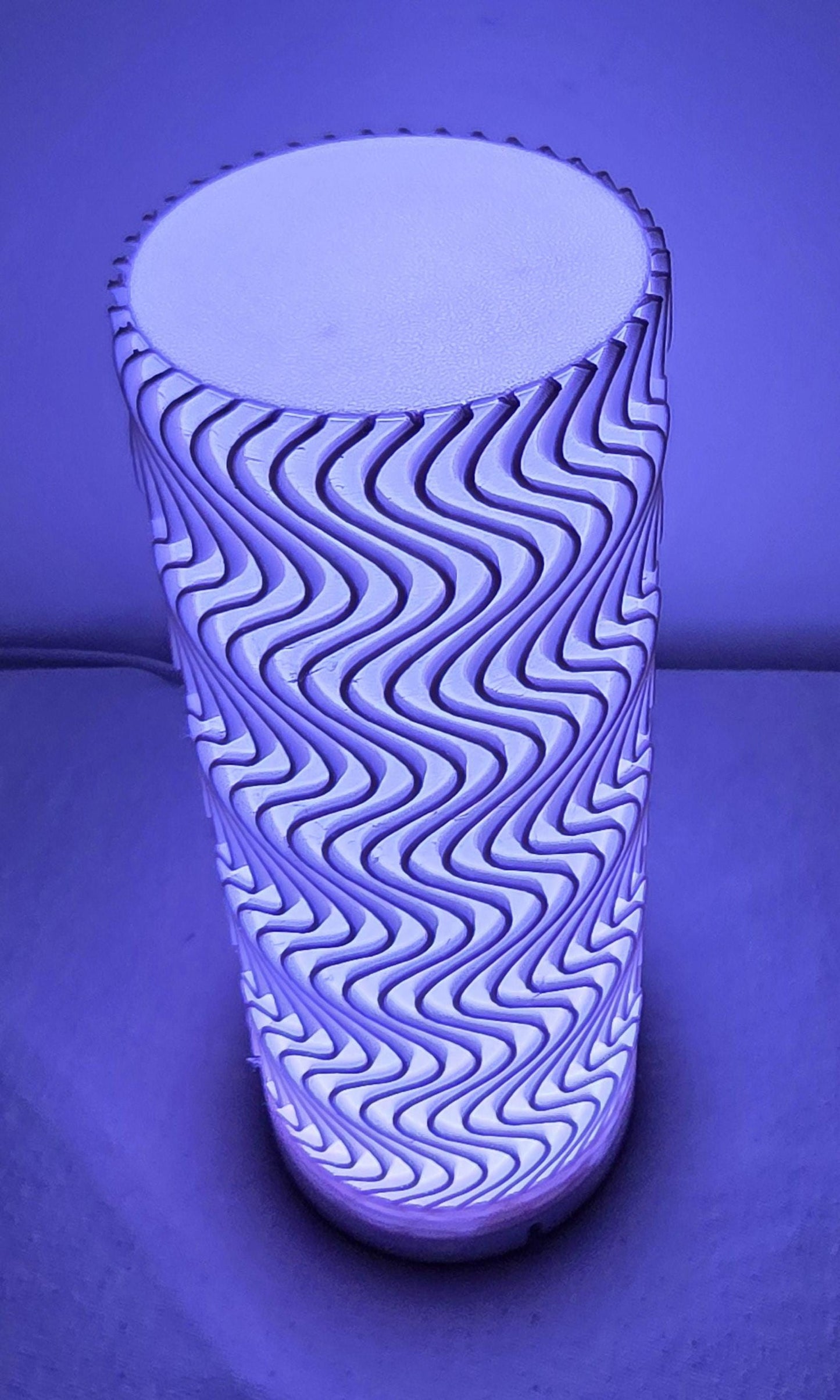USB Powered - WAVY Bambu LED Desk Lamp Light - Remote Allows 16 Colors and Various Modes