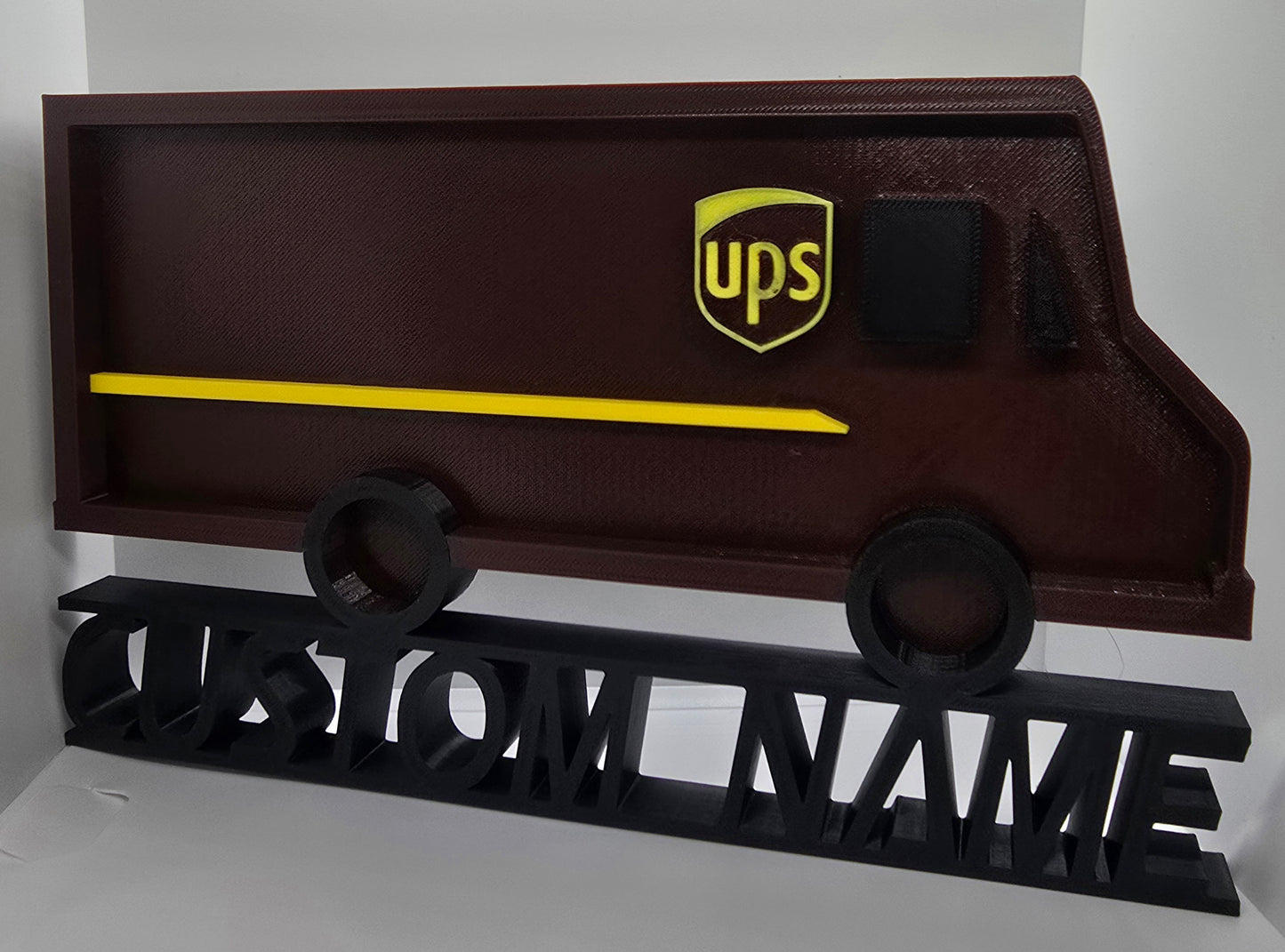 Personalized UPS United Parcel Service Desk Name Plate - Custom Name or Text