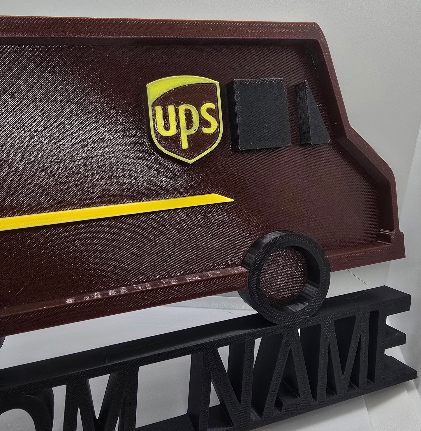 Personalized UPS United Parcel Service Desk Name Plate - Custom Name or Text
