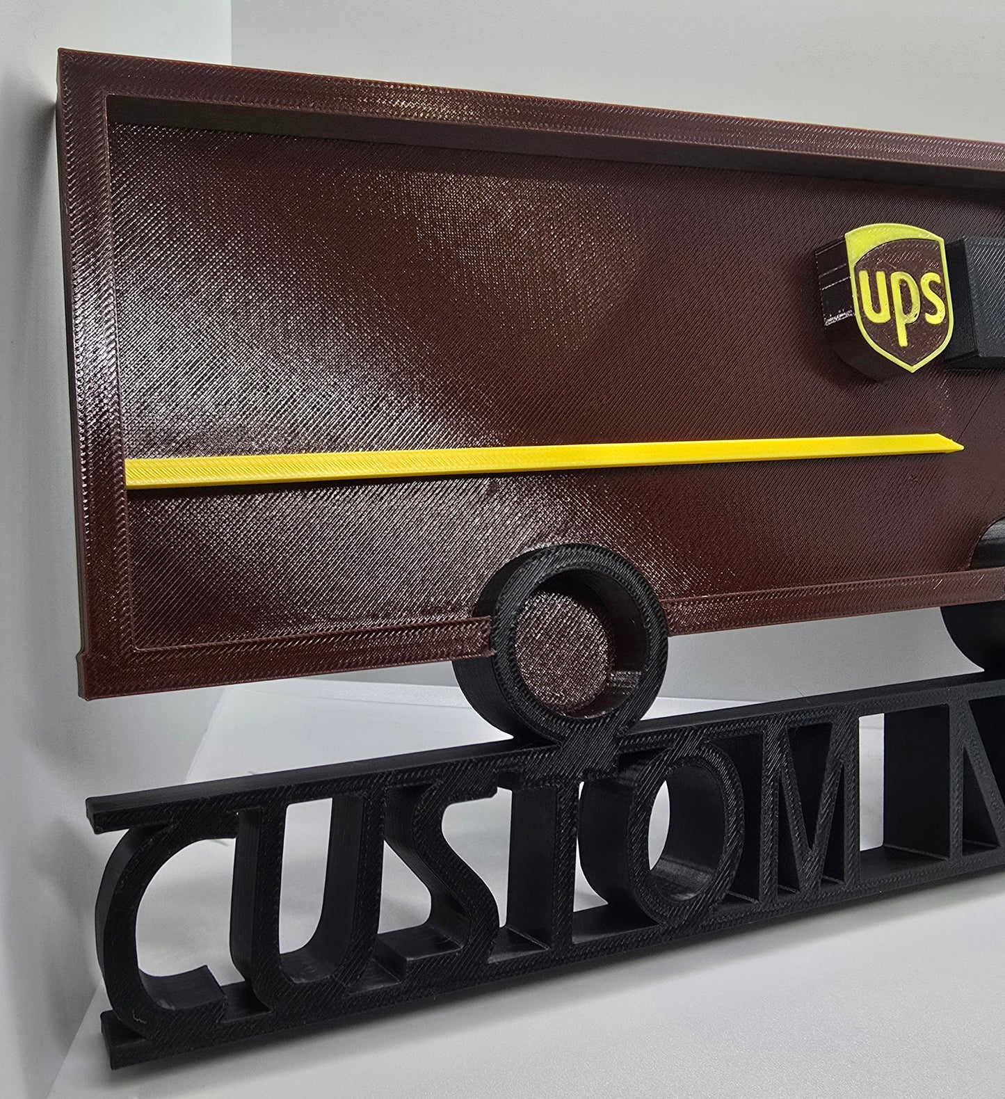 Personalized UPS United Parcel Service Desk Name Plate - Custom Name or Text