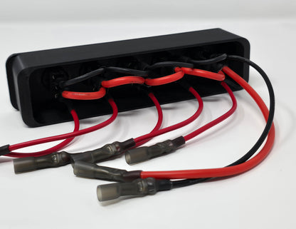 1999-2003 Ford F-250 F-350 Pre-Wired Full Size Cubby Accessory 5 Switch Panel