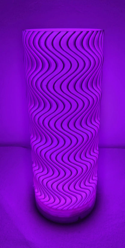 USB Powered - WAVY Bambu LED Desk Lamp Light - Remote Allows 16 Colors and Various Modes