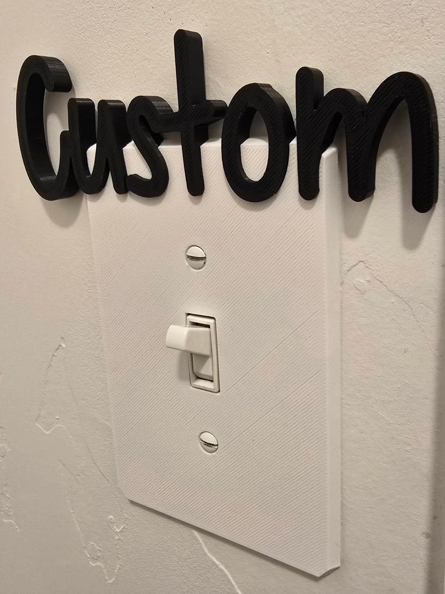 Personalized Single Light Switch Outlet - Kids Light Switch Cover - Custom Name or Word