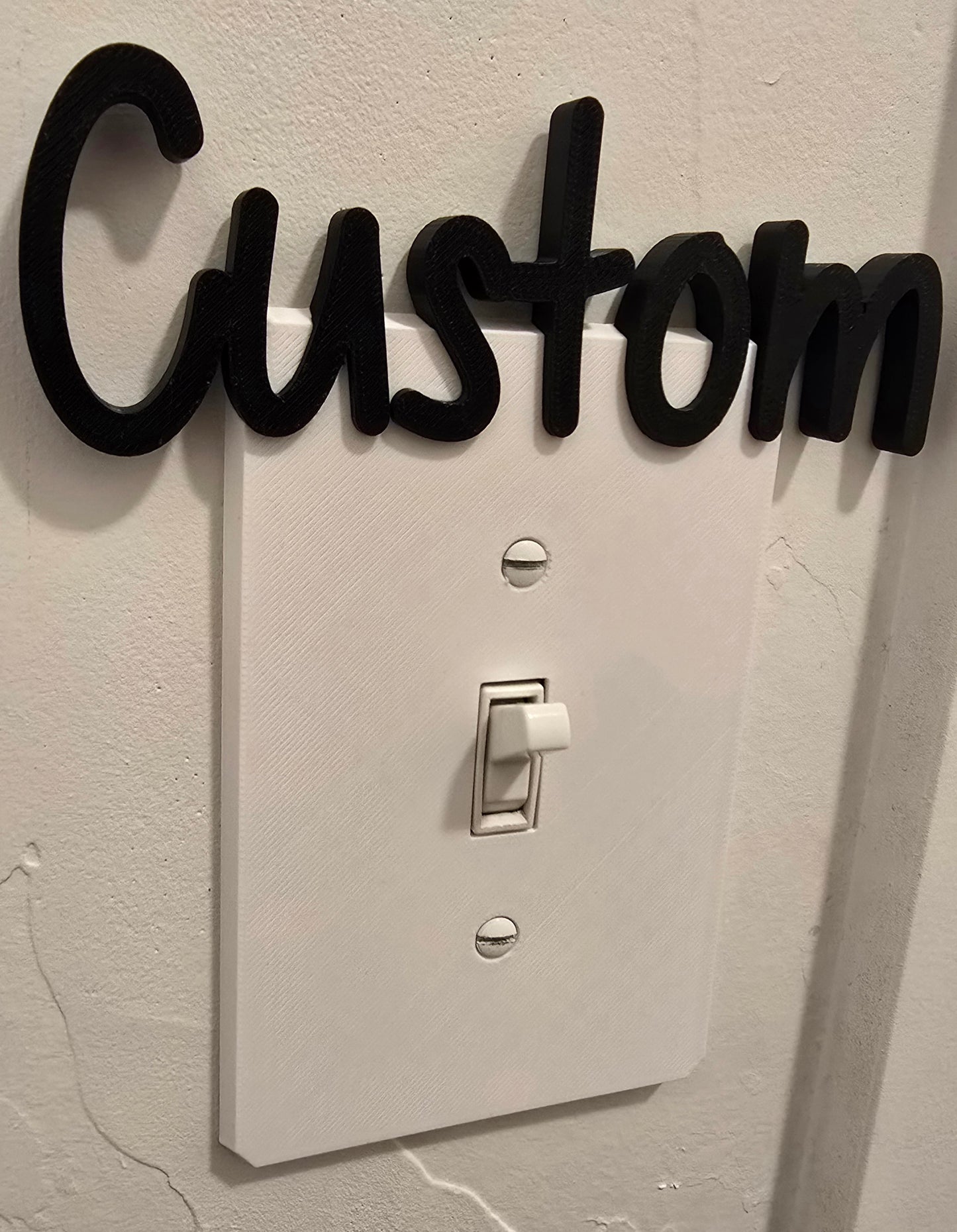 Personalized Single Light Switch Outlet - Kids Light Switch Cover - Custom Name or Word