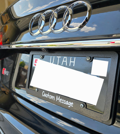 Personalized License Plate Frame for Vehicle Car Truck SUV - Custom Text