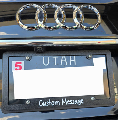 Personalized License Plate Frame for Vehicle Car Truck SUV - Custom Text