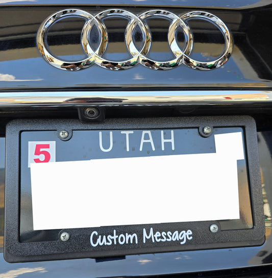 Personalized License Plate Frame for Vehicle Car Truck SUV - Custom Text