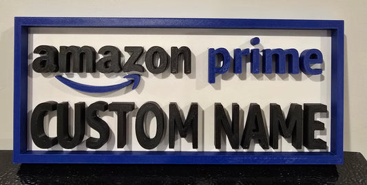Personalized Amazon Prime Name Plate - Custom Name or Text