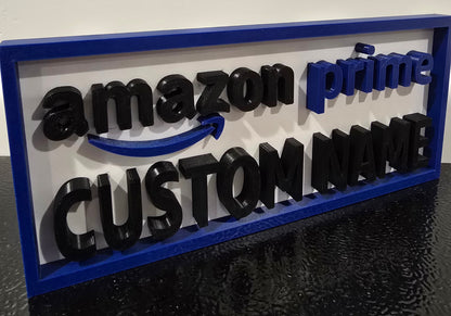 Personalized Amazon Prime Name Plate - Custom Name or Text