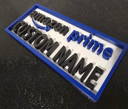 Personalized Amazon Prime Name Plate - Custom Name or Text