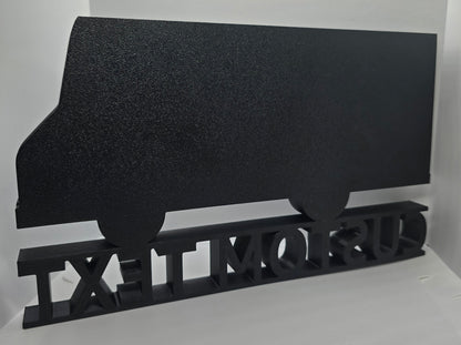 Personalized Amazon Truck Desk Name Plate - Custom Name or Text