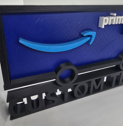 Personalized Amazon Truck Desk Name Plate - Custom Name or Text