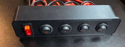 1999-2003 Ford F-250 F-350 Pre-Wired Full Size Cubby Accessory 4 Switch Panel