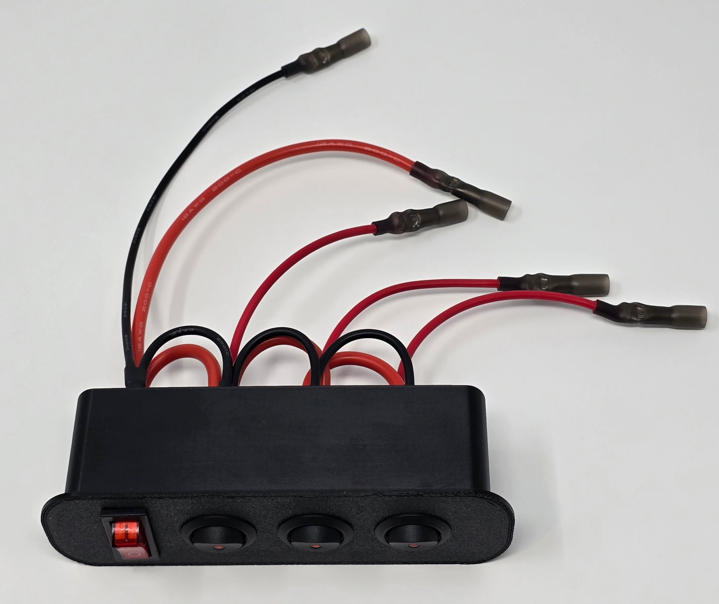 1999-2004 Ford F-250 F-350 Pre-Wired 2/3 Size Cubby Accessory 3 Switch Panel