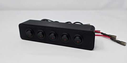 1999-2003 Ford F-250 F-350 Pre-Wired Full Size Cubby Accessory 5 Switch Panel