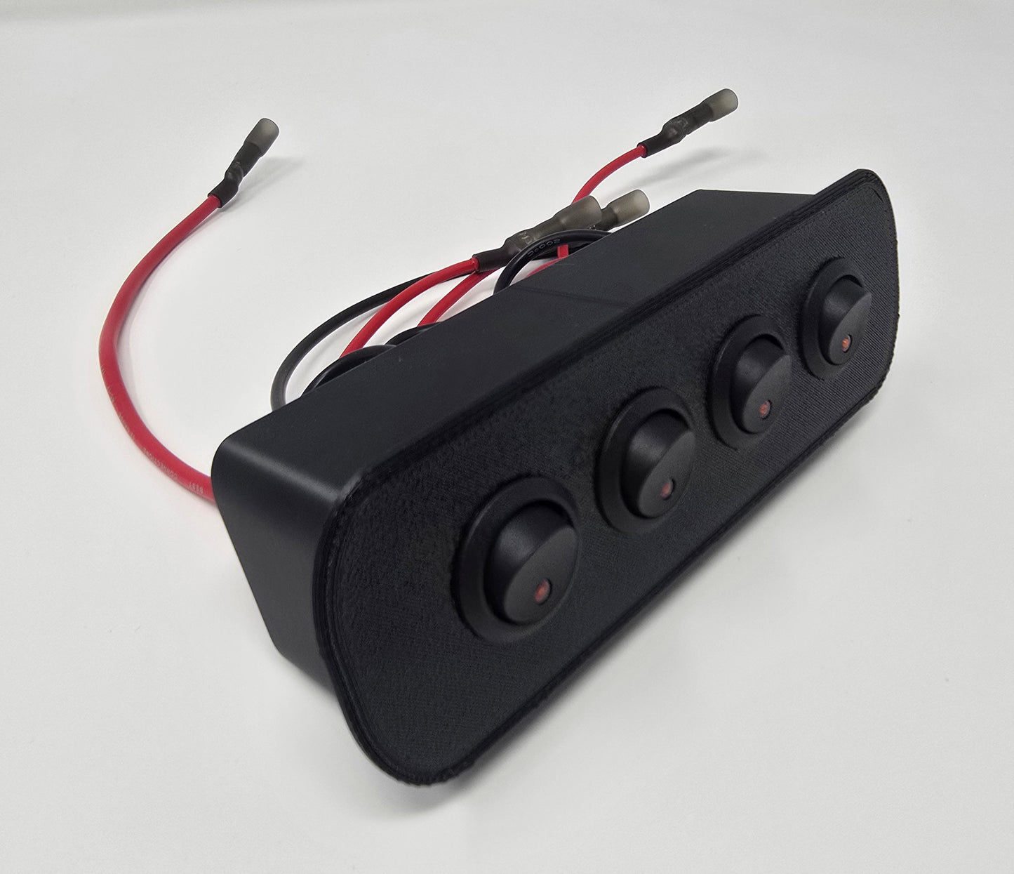 1999-2004 Ford F-250 F-350 Pre-Wired 2/3 Size Cubby Accessory 4 Switch Panel