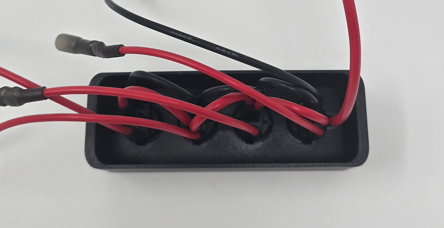 1999-2004 Ford F-250 F-350 Pre-Wired 2/3 Size Cubby Accessory 4 Switch Panel