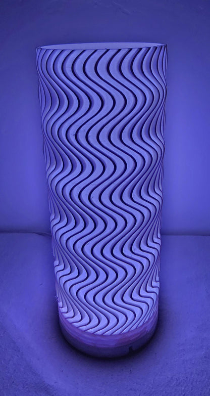 USB Powered - WAVY Bambu LED Desk Lamp Light - Remote Allows 16 Colors and Various Modes