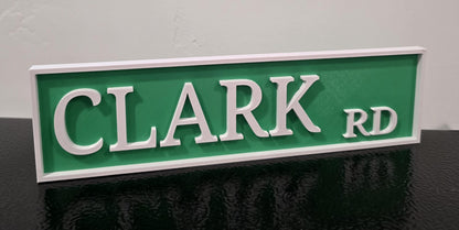 Personalized 3D Street Sign - Wall Art - Wall Sign - Avenue / Road / Street FORMATS