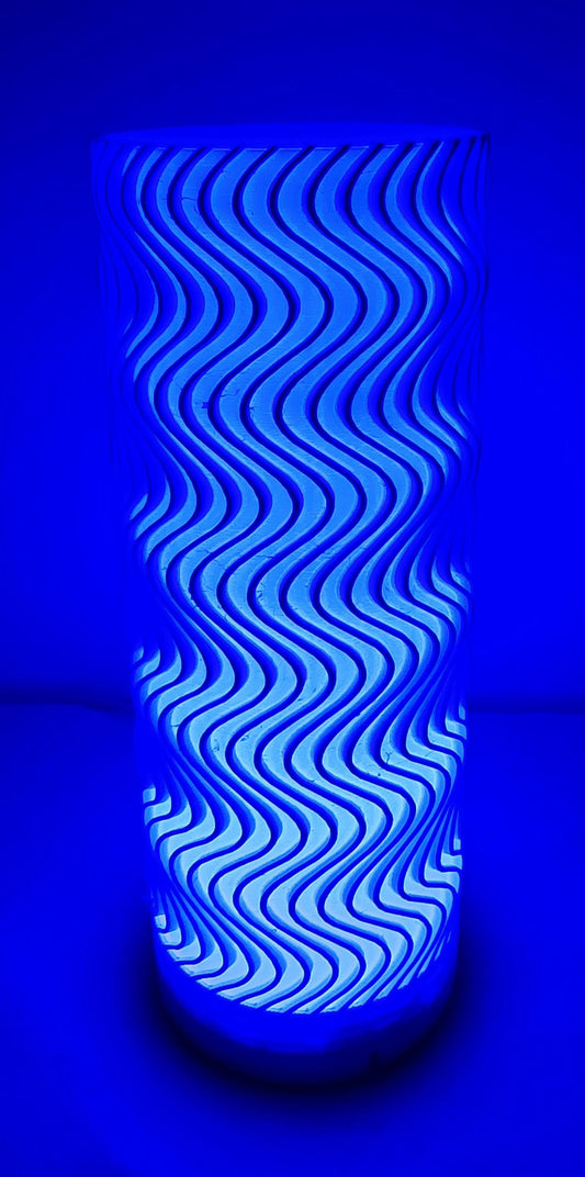 USB Powered - WAVY Bambu LED Desk Lamp Light - Remote Allows 16 Colors and Various Modes