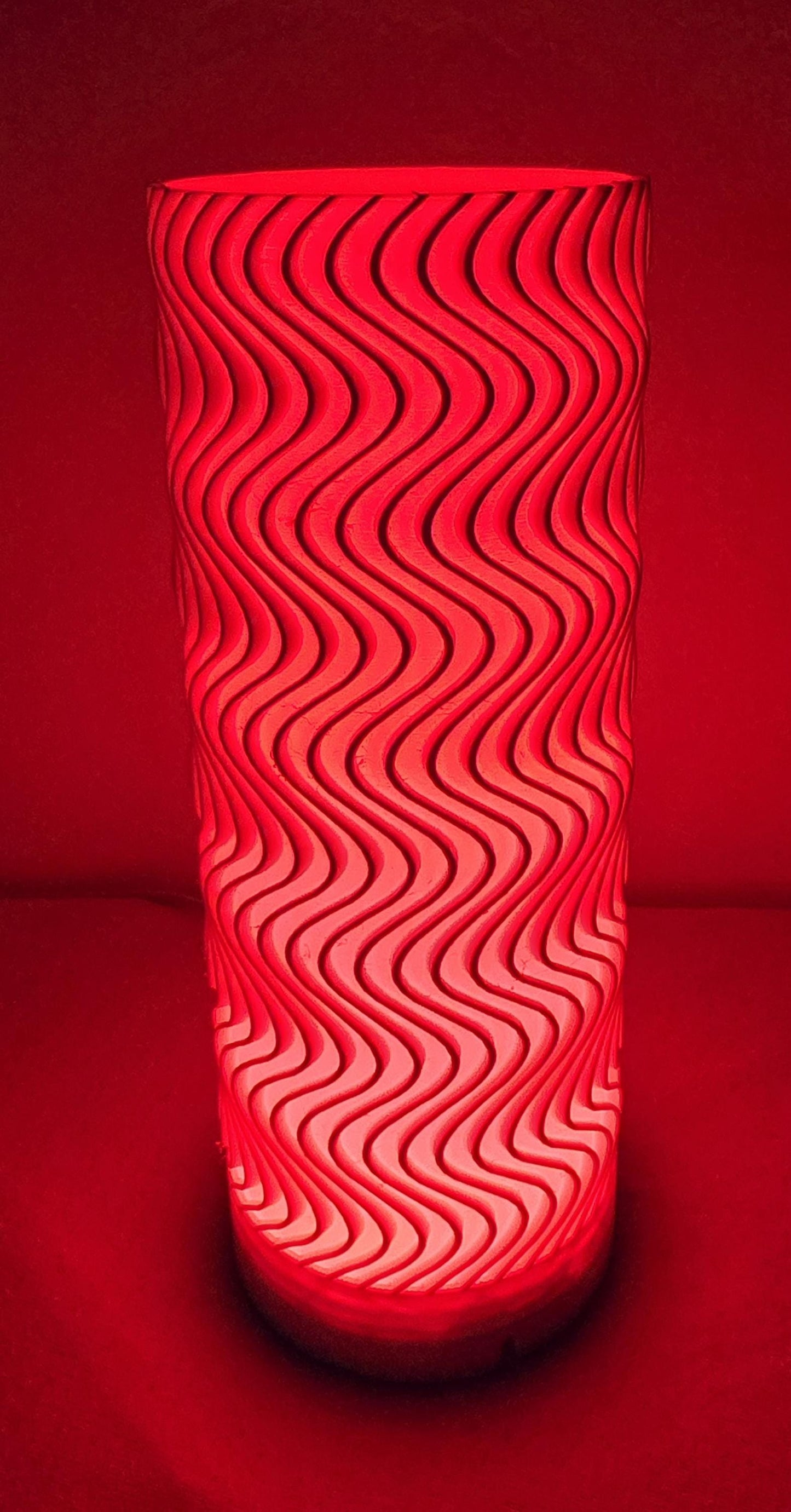 USB Powered - WAVY Bambu LED Desk Lamp Light - Remote Allows 16 Colors and Various Modes