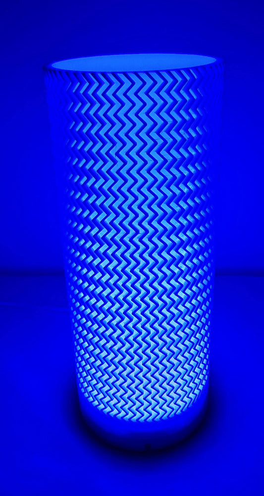 USB Powered - ZIGZAG Bambu LED Desk Lamp Light - Remote Allows 16 Colors and Various Modes
