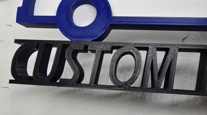Personalized USPS United States Postal Service Desk Name Plate - Custom Name in USPS Font