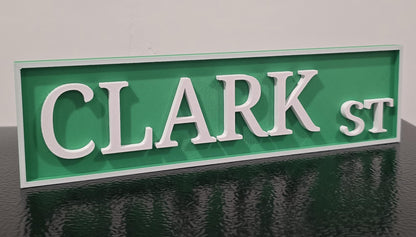 Personalized 3D Street Sign - Wall Art - Wall Sign - Avenue / Road / Street FORMATS